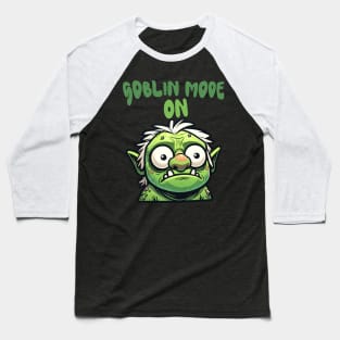 Goblincore Goblin 'Goblin Mode ON' Baseball T-Shirt